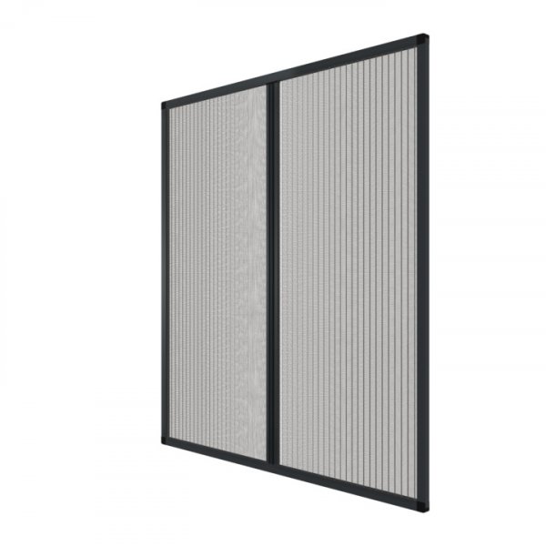 Plissee-Fliegengitter mit extrastabilem Rahmen zum festmontieren PLISSMART® STARK-FS DUO