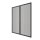 Plissee-Fliegengitter mit extrastabilem Rahmen zum festmontieren PLISSMART® STARK-FS DUO