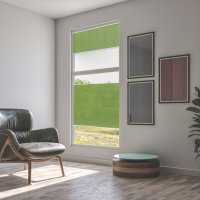 wasserfestes Plissee-Sichtschutz PLISSMART® SAMBA PEARL